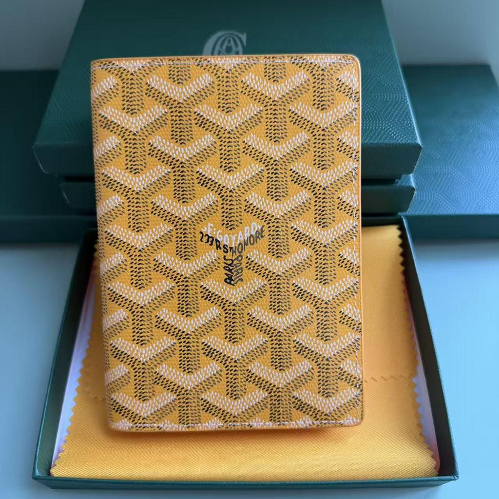 Goya Hundezahn Mode Reisepasshülle mit Kartenfächern und Schutzhülle