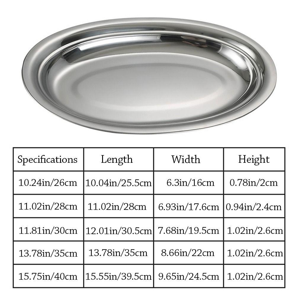 Large Capacity Steamed Fish Dish 304 Stainless Steel Baking Tray  for Cooking Serving