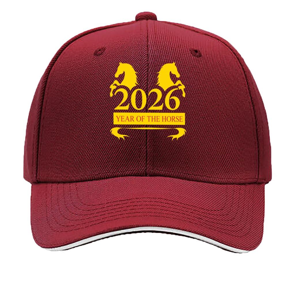 Year Of The Horse Zodiac Horse Sandwich Baseball Cap Sun Cap Outdoor Workouts Hat