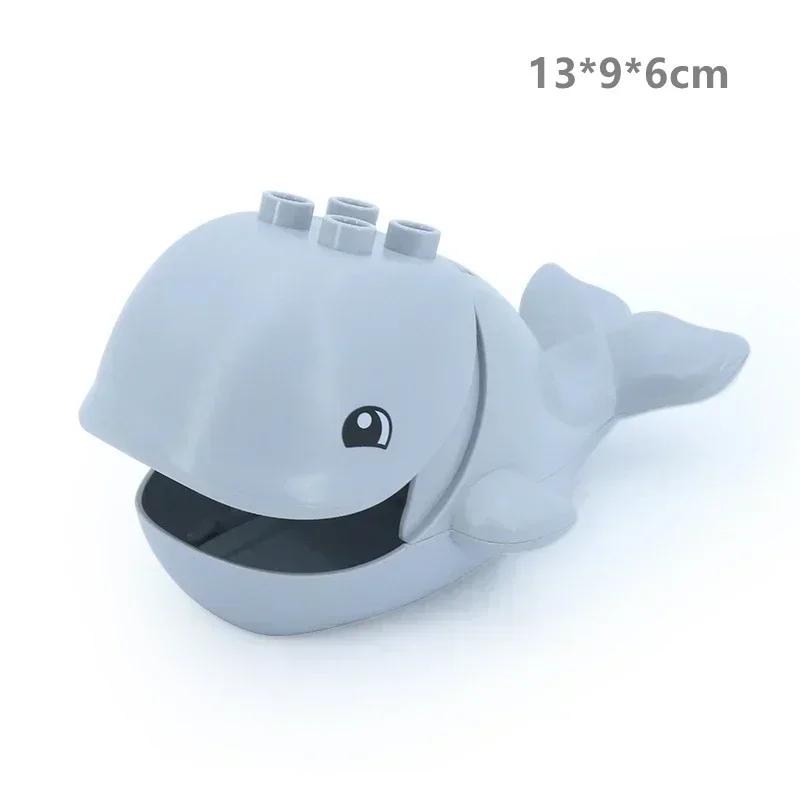 Velké stavební kostky Jurský svět Dinosauři Rex Figurky Mořská zvířata Kompatibilní Velké kostky Vzdělávací Dětské Hračky