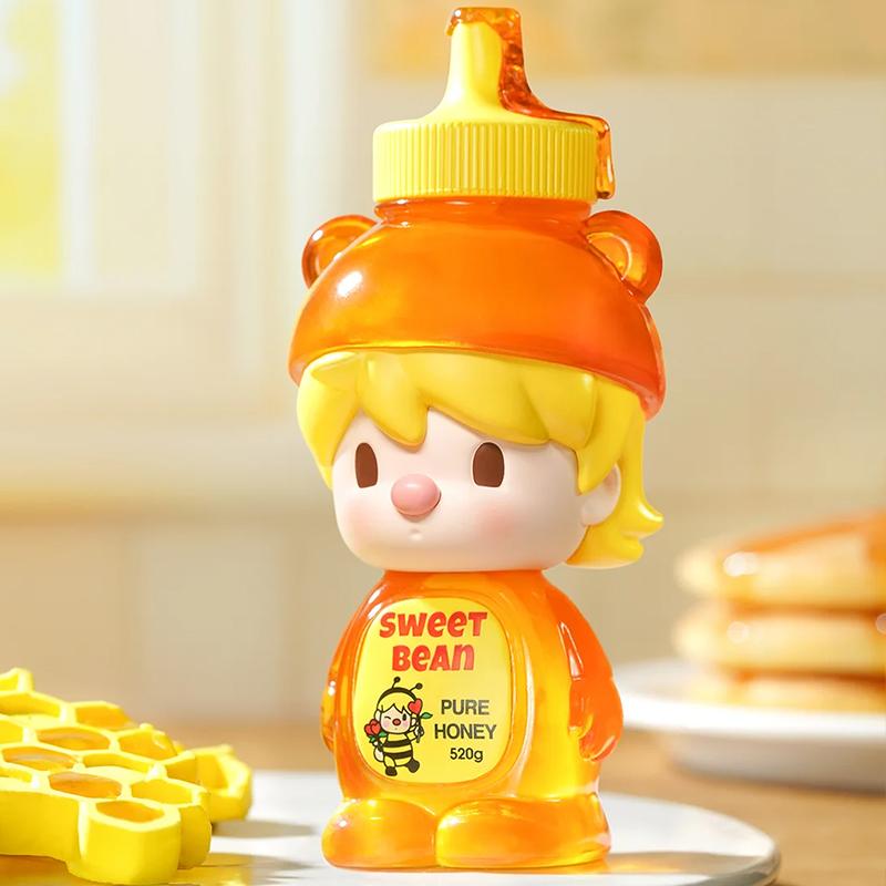 New POP MART Little Sweet Bean Bear Honey Fat Trendy Figures PPMT-2405-0002