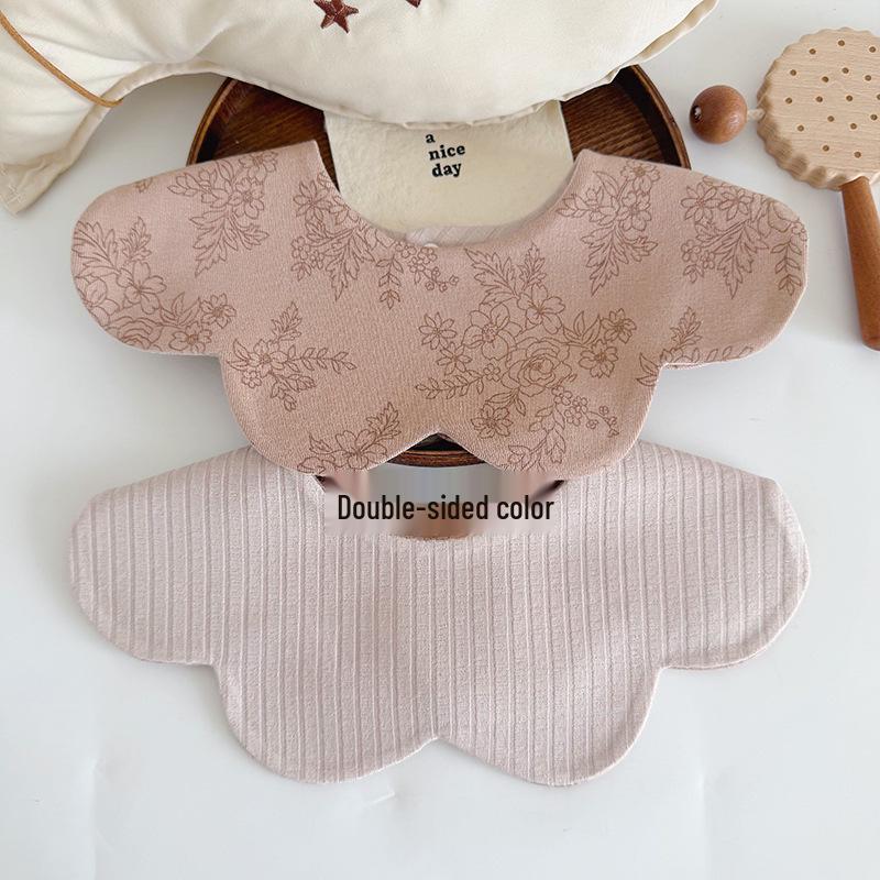 Storyme Double-Sided Korean Baby Drool Bib With Side Label, Suitable for 0-2 Years