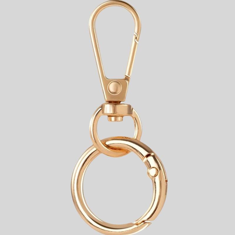 1/3/5Pcs Swivel Clasp Clip Metal Connecting Buckle Snap Hooks Double Opening Key Chain For Diy Crafts Lanyard Accessories