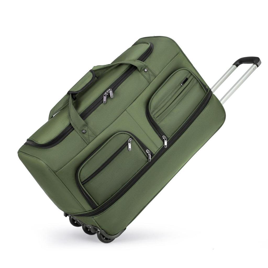 Reisetasche mit erhöhter Kapazität, multifunktionale, zusammenklappbare und erweiterbare Gepäcktasche für College-Studenten, Trolley-Tasche für lange Strecken