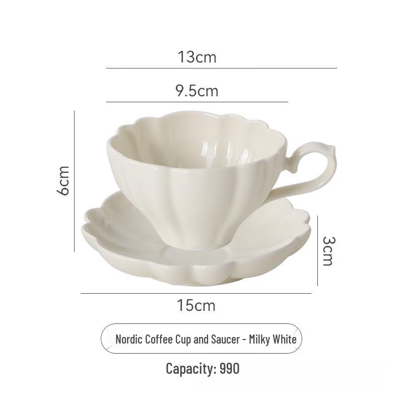 

Ruhan French Vintage Lace Coffee Cup & Saucer Set