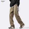 Homlean Men's American Style Cotton Loose Cargo Pants HS60