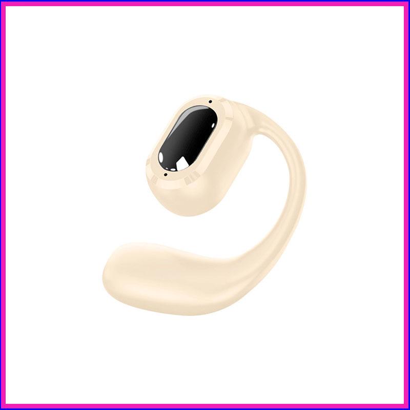 Wireless Bone Conduction Ear-hook Bluetooth Earphones: Sports Noise Cancelling, Long Battery Life, Compatible with Apple & Huawei