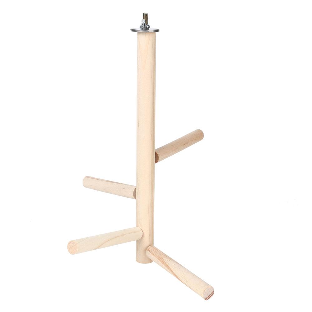 Wooden Bird Cage Stand Parrot Perch Training Stands or Parakeets Lovebirds Cockatiels Resting Rack
