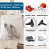 1 Pack Sneaker Dryer Bag, Dryer Door Shoe Net with Elastic Straps, Sneaker Laundry Bag for Shoes, White, 15.5 Inch x 15.5 Inch