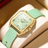 Fashionable Classic Women's Quartz Watch Night Light Waterproof Square Business Quartz Women's Watch