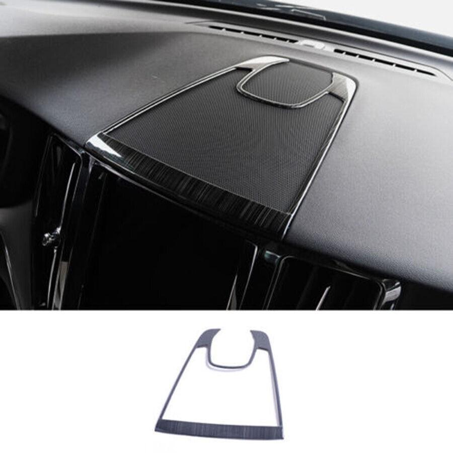 For Volvo XC60 18-22 Black Titanium Console Dashboard Speaker Frame Cover Trim