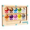 Children'S Wooden Magnetic Counting Operation Color Classification Magnetic Pen Ball Shift Game Puzzle Early Education Toy