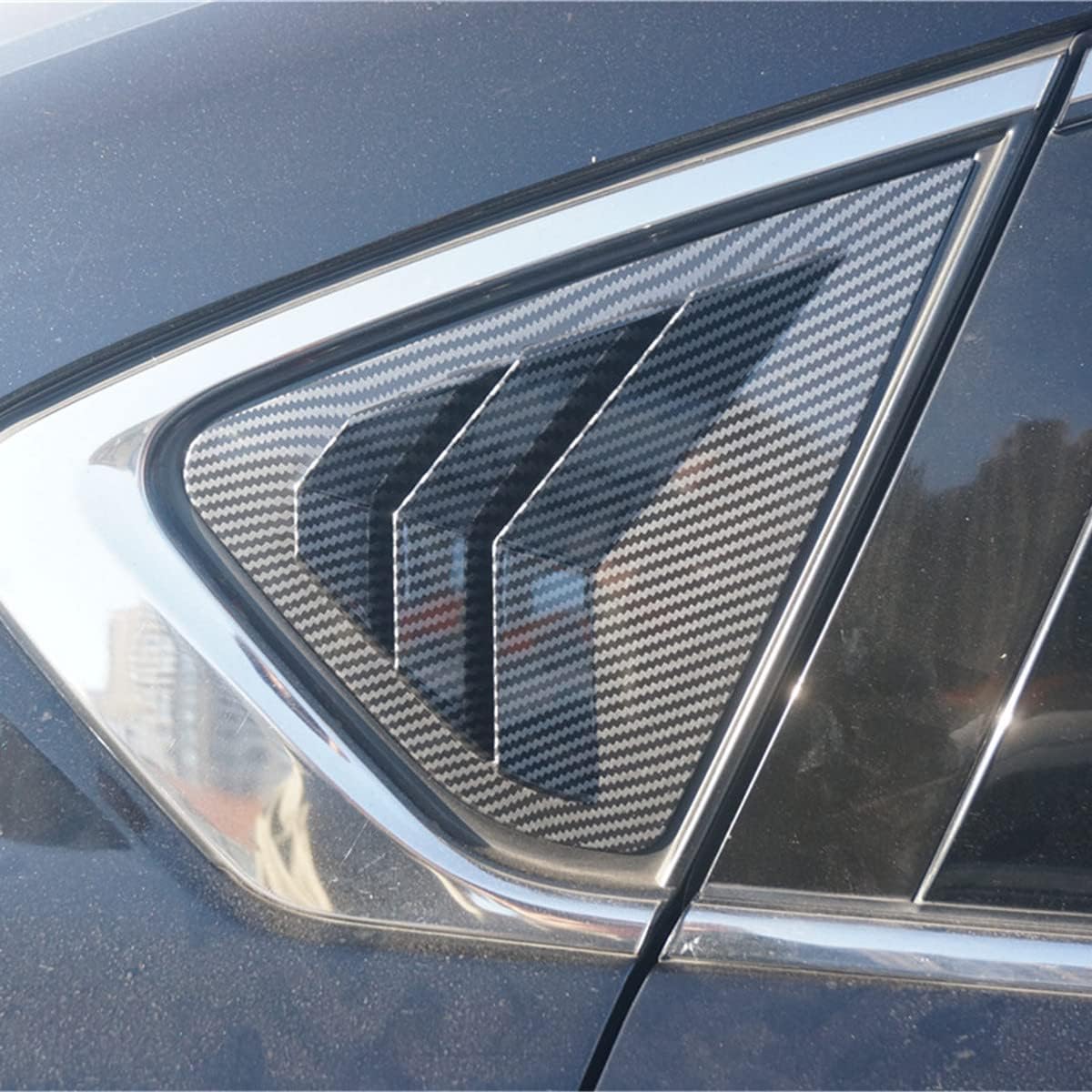 Новые 2 шт. гоночные боковые задние оконные жалюзи для Nissan Altima 2013-2018 (Стиль углеродного волокна) Carbon Fiber Style