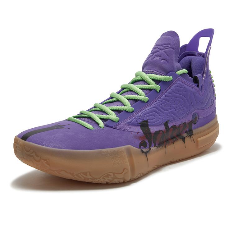 New 361° Non Slip Wear Resistant Shock Absorption Low Top Basketball Shoes Men's Ultraviolet 672511103-3