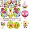  Birthday Party Decoration Plates Napkins Cups Tableware Set Balloon Banner Backdrop Baby Shower Party Supplies