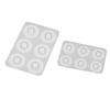 4 Set Silicone Beads Moulds Mold Resin Jewelry Making Pendant Craft DIY Tool