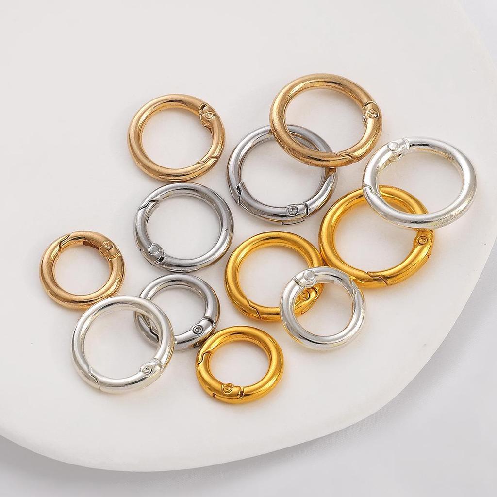 Alloy Bag Buckle & Keychain Hook Accessory Set
