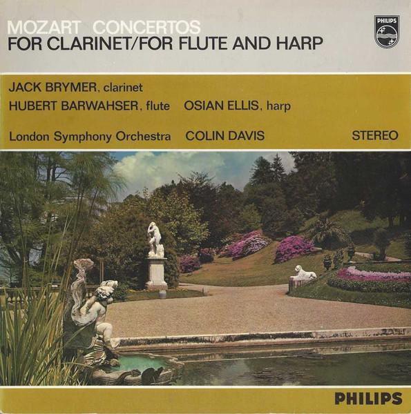 

LP Record WOLFGANG AMADEUS MOZART JACK BRYM Concertos For Clarinet For Flute SAL3535 Philips 1967 UK Classical Used