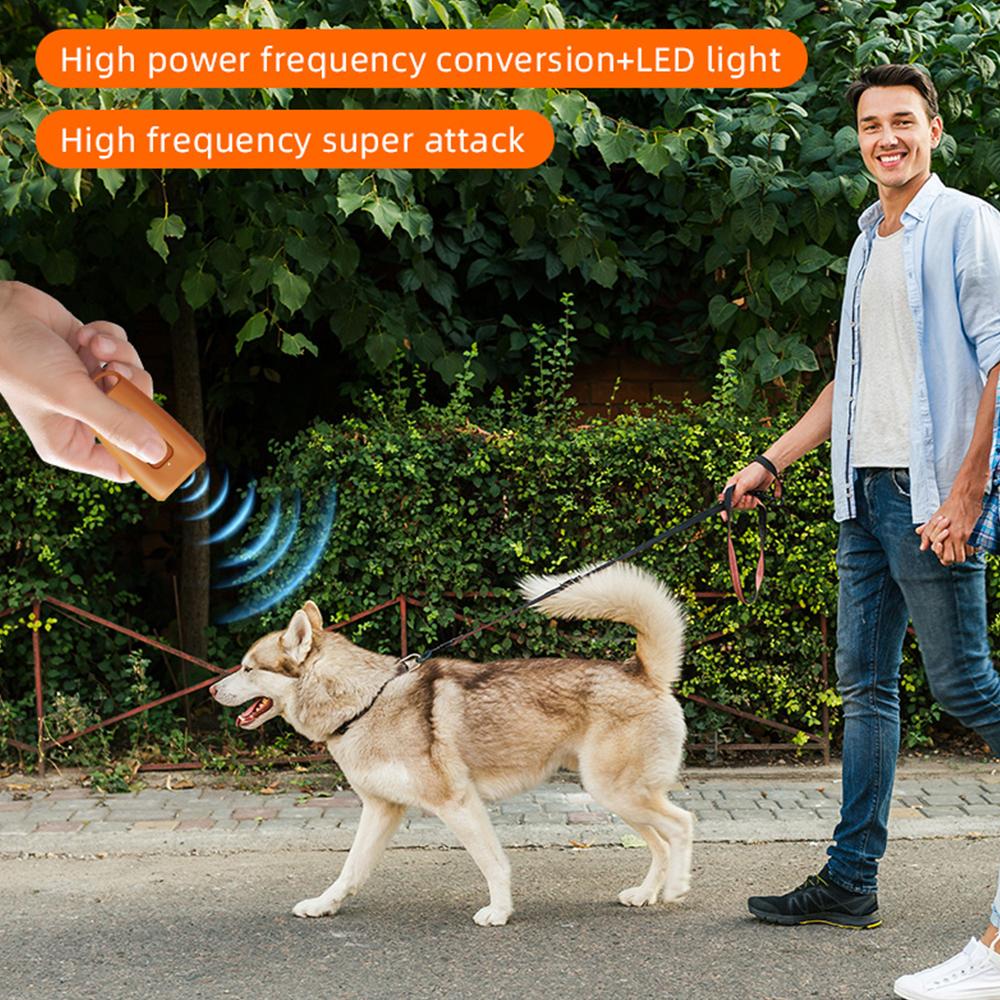 MINI Ultrasonic Dog DRIVER Portable Dog Barking Anti-barking Handheld Dog Barking Controller with LED Light