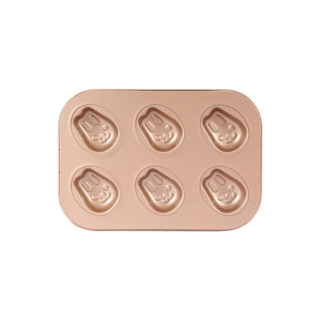6-Cavity Pan for Making Cakes and Desserts, Kitchen Baking Tool