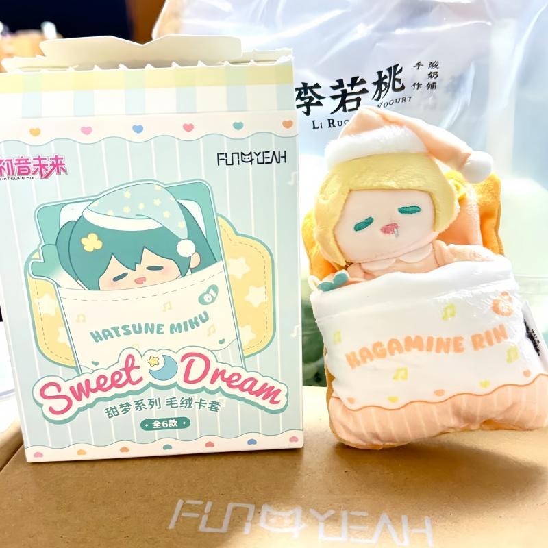 Yeni Orijinal Hatsune Miku Tatlı Rüya Serisi Peluş Bebek Kolye Ucu Kör Kutu - Luka Rin Len Meiko Kaito Özellikli Koleksiyonluk Oyuncaklar
