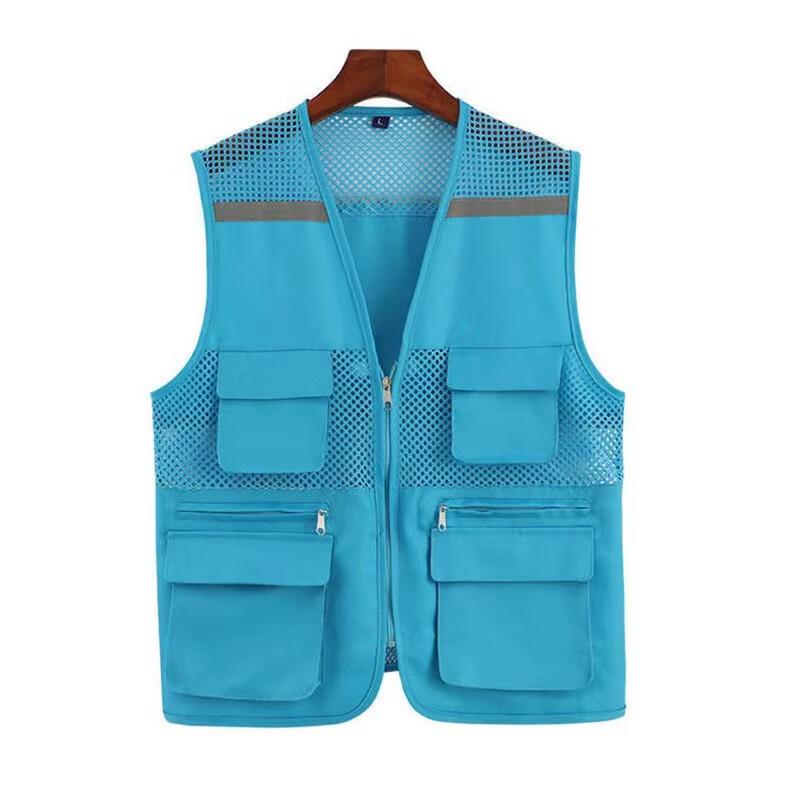 OLOMM Volunteer Reflective Mesh Work Vest L-4XL