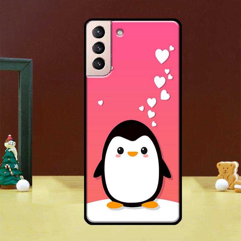 Penguin Case For Samsung Galaxy S23 S21 S22 Ultra S8 S9 S10 Note 10 Plus Note 20 Ultra S20 FE Cover