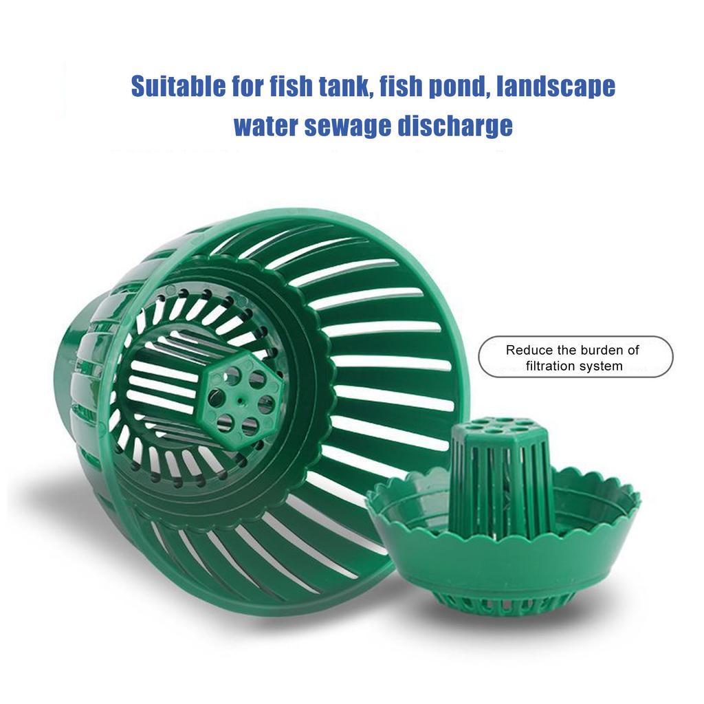 Pool Skimmer Basket Double Layer Filter Fish Pond Debris Leaf Collector for Landscape Water