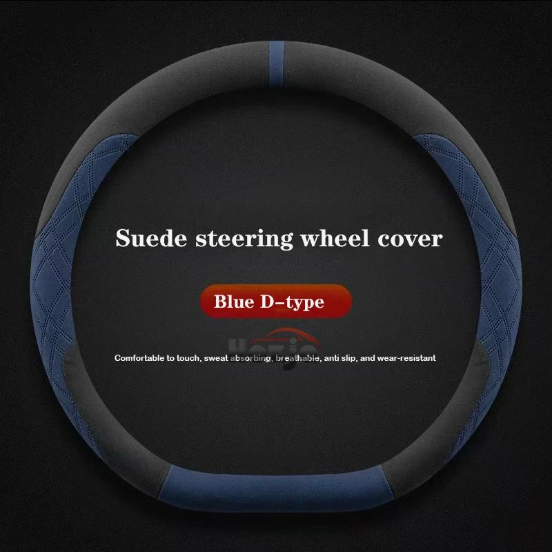 Suede Steering Wheel Cover for Opel Mokka Corsa Astra 2024 2025 Accessories