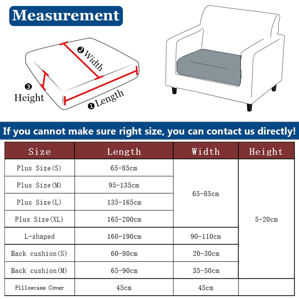New Waterproof Fabric Sofa Cover Jacquard Solid Sofa Cushion Seat Case Stretch L-Shaped Cover Living Room Furniture Protector