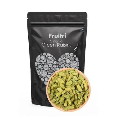 Fruitri Kishmish Uvas Secas Sem Sementes 500g, 100% Natural Passas Verdes Kismish/Verde Kismish Frutas Secas Passas