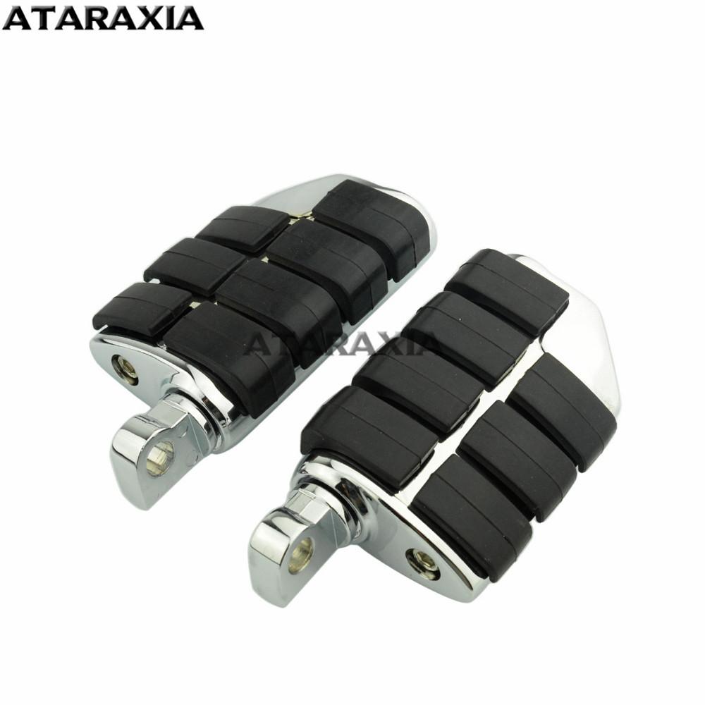 Motorcycle Highway Pegs Clamp Engine Guards Crash Bar Foot Pegs Footrest With Mount For Harley Sportster Dyna Suzuki