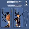 Haikyuu Animation For OPPO Reno 9 8 7 6 5 4 Z SE Pro Plus Lite Lite Liquid Left Rope Silicone Soft Phone Case
