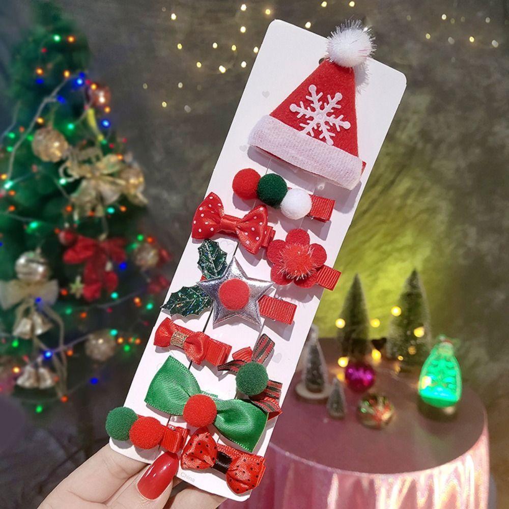 Deer Horn Children Antler Hair Clip Sequin Children Bow Hairpin  Christmas Costume Dress Up