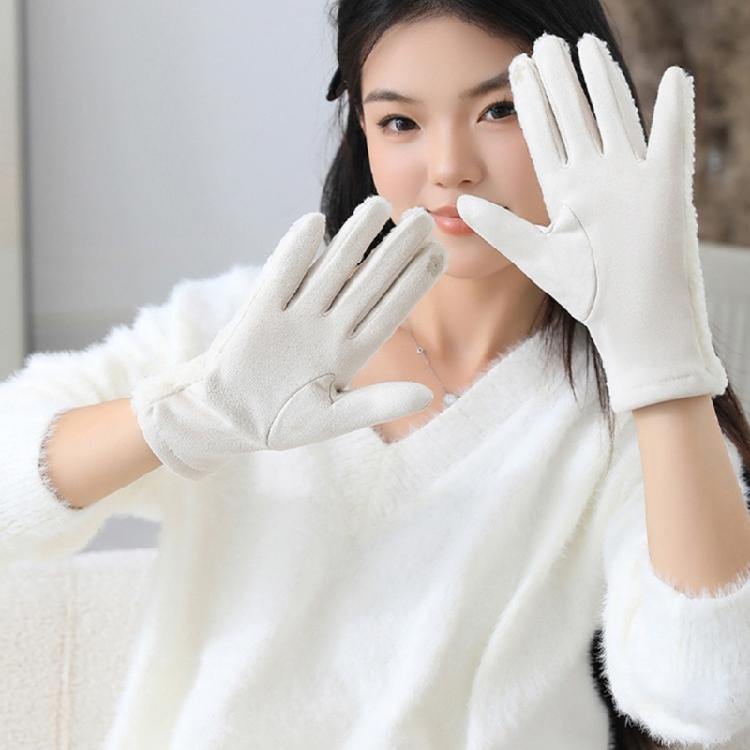 Women Cold Weather Gloves Fleeces Lined Thermals Insulation Gloves For Cycling Driving Winter Outdoor Activiy