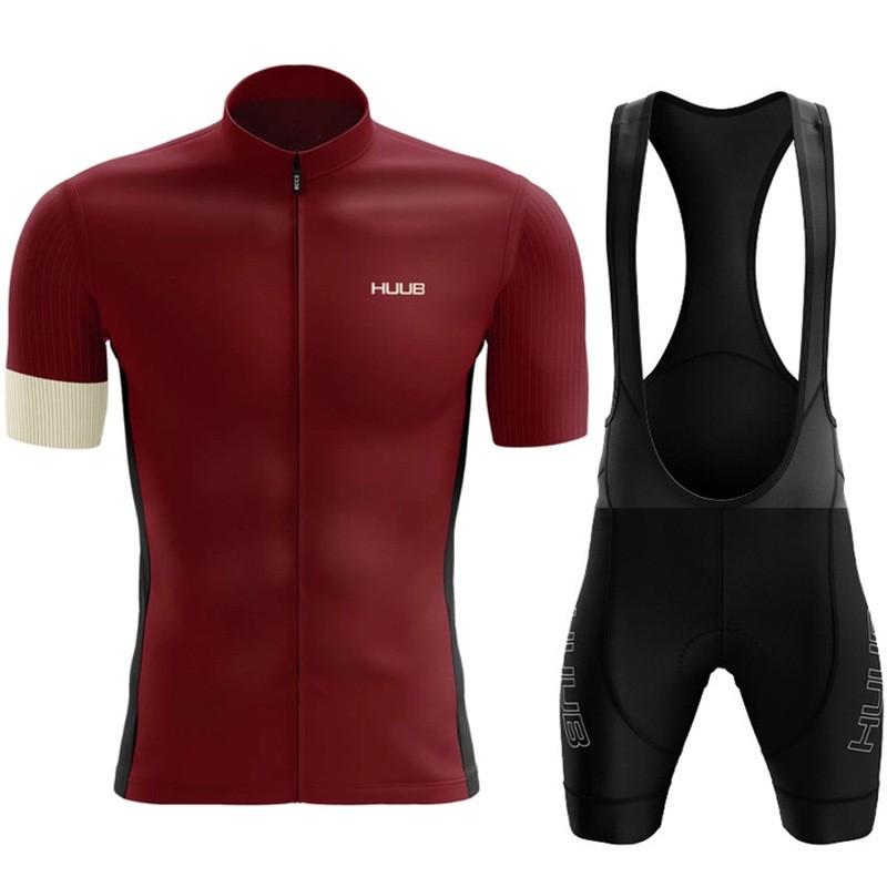 HUUB Conjunto de Maillot de Ciclismo para Hombre Manga Corta Transpirable Secado Rápido Ropa para Bicicleta de Montaña y Carretera