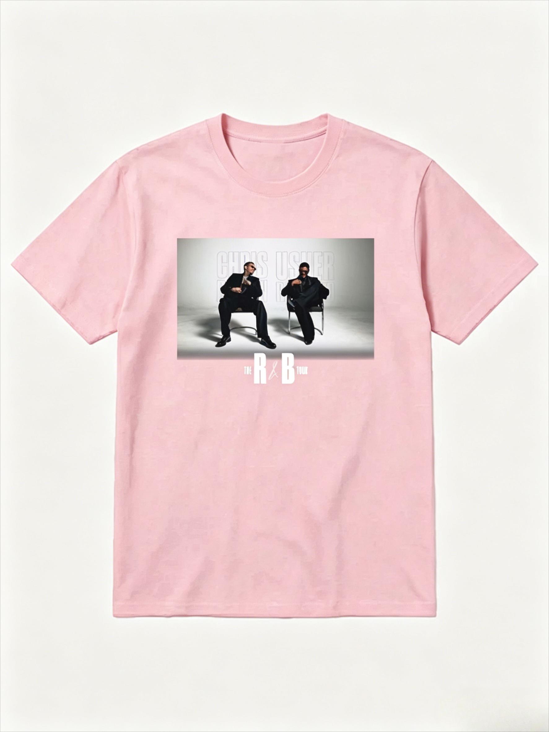 

Usher x Chris Brown The R&B Tour T-Shirt Double Sided Print Unisex WOMEN Casual Cotton Short Sleeve Hip Hop Tops 2026 2XL