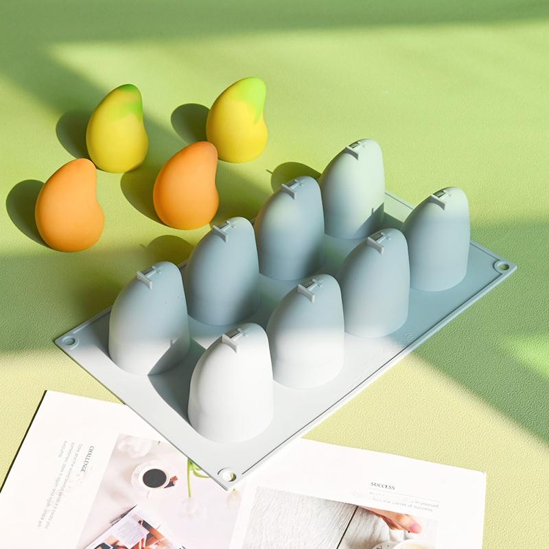 Silikonowe Formy do Musu z Budyniem Mango 3D Owocowe DIY Pieczenie Czekolada Lody Formy Narzędzia do Dekorowania Ciasta