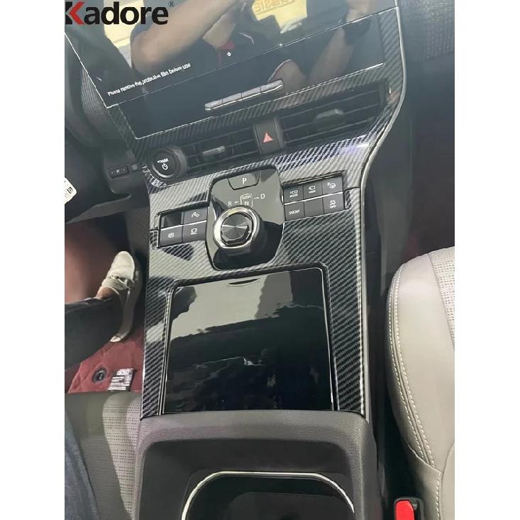 Car Center Console Gear Shift Box Panel Cover Trim For Toyota Bz4x 2024 2025 Carbon Fiber Interior Accessories