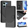 For Infinix Note Edge 5G Leather Wallet Case with Strap Diamond Texture Phone Cover