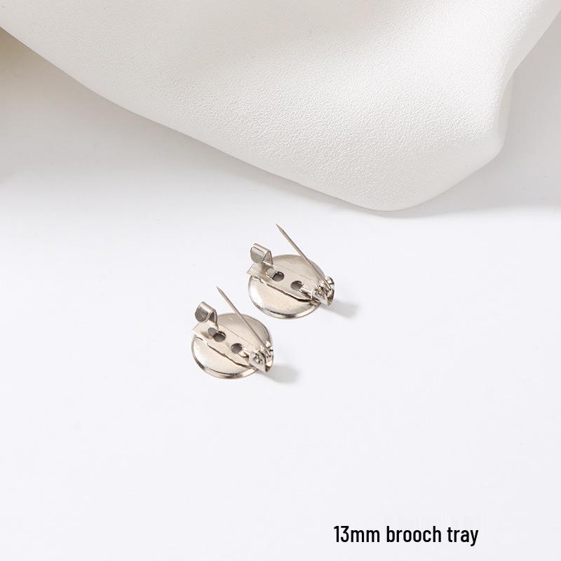 Safety Pin Brooch Base with Locking Head for Handmade DIY Corsage & Sweater Button Accessories