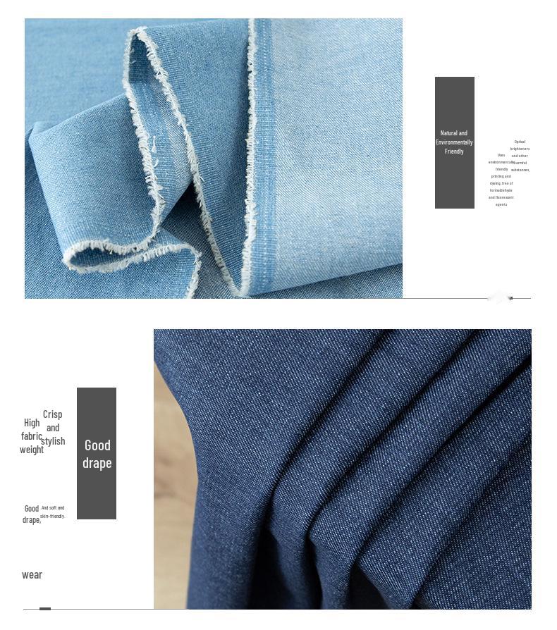 Frühlings-/Sommer-gewaschener Denim-Stoff für Kinderbekleidung, Jugendhemden, Taschen, Schuhe und Hüte - 16s reine Baumwolle