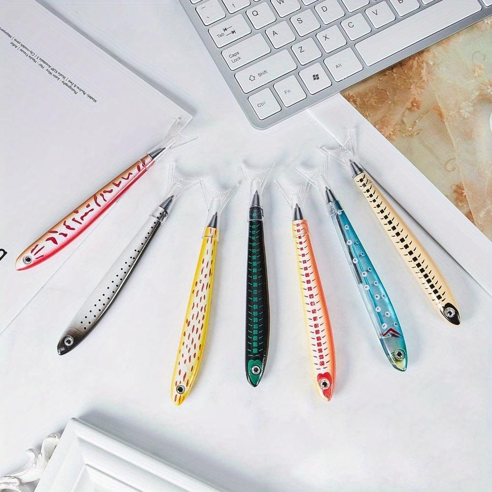 5pcs/lot Creative Fish Shape Ballpoint Pen Ocean Signature Pen For Writing Stationery Office School Supplies