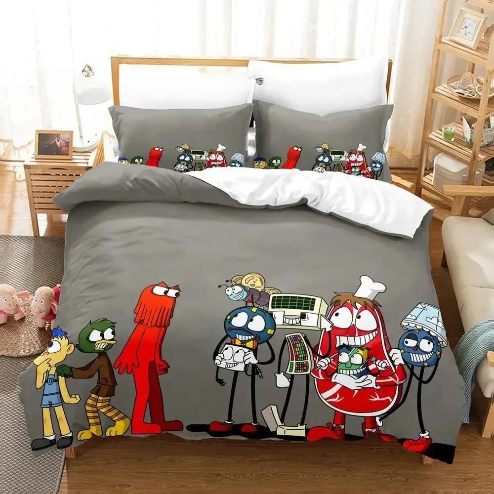 

3d Anime Don t Hug Me I m Scared Beding Set Printed With Pilowcase Bed Soft Duvet Cover Soft Single Double Quen Super King-Sized Dimensionsd Dimension 135*200cm Eu-Single