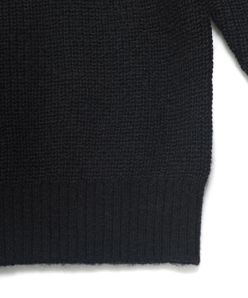 NOIRER Kid Mohair Oversized Sweater (Black)