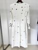 2026 European & American Celebrity Long-Sleeve Evening Gown with Heavy Beading & Rhinestones