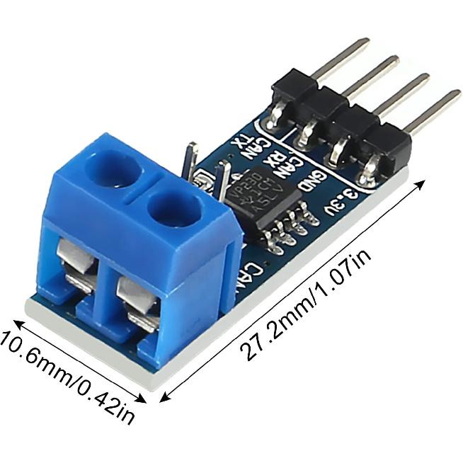 Alinan 4pcs SN65HVD230 3.3V CAN Board Connecting MCUs to CAN Network Features ESD Protection Communication Evaluation Development Board Compatible