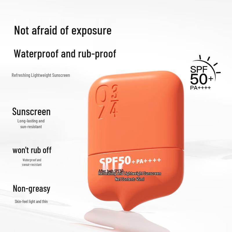 

Refreshing Lightweight SPF50+ PA++++ Waterproof Sunscreen 45ml