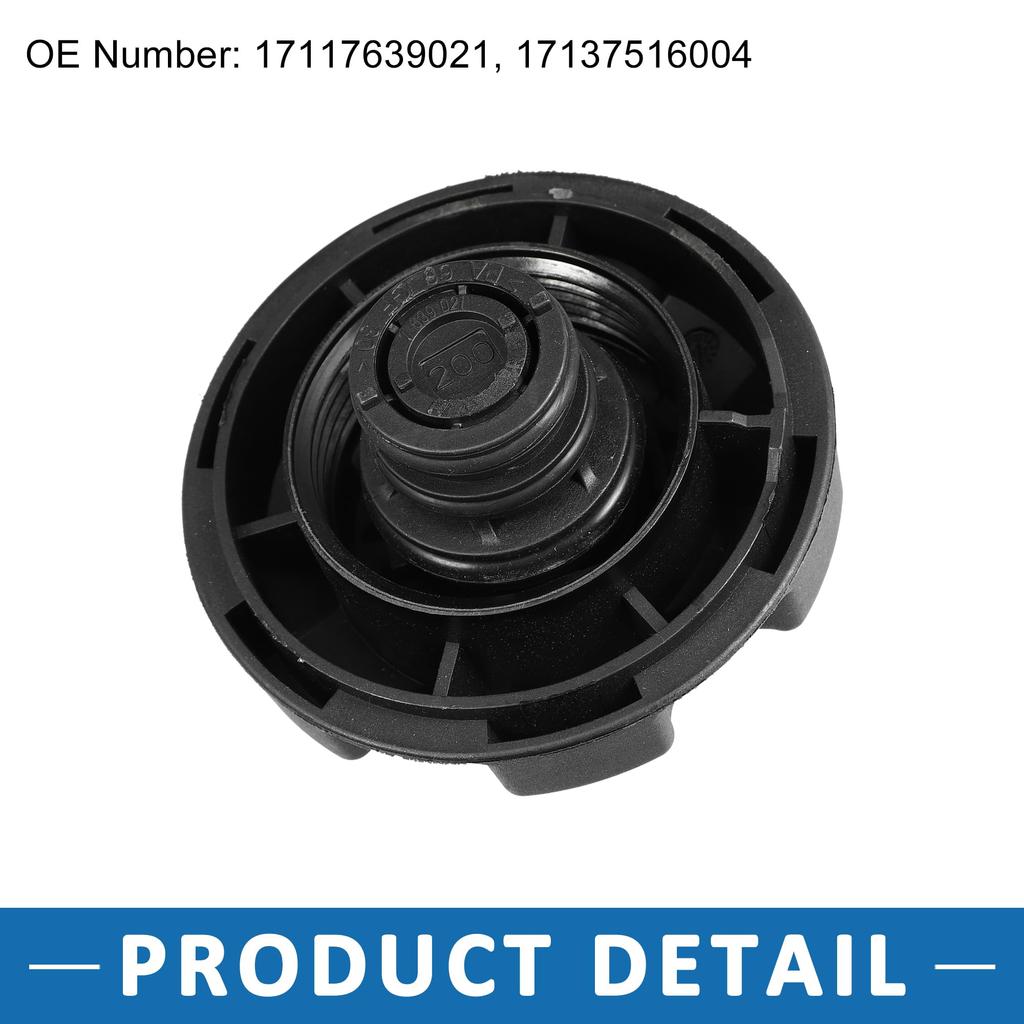 A ABSOPRO Car Radiator Tank Cap Fits B MW 545i 2004-2005 Plastic Black