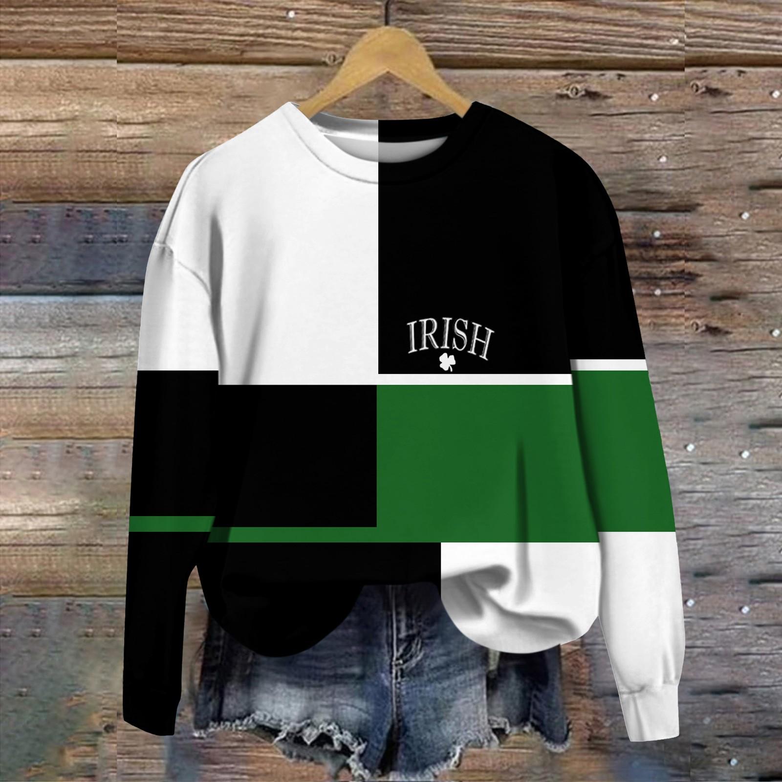 

Women s Pullover Drop Shoulder St. Pa Printed Sports Sweatshirt Top XXL